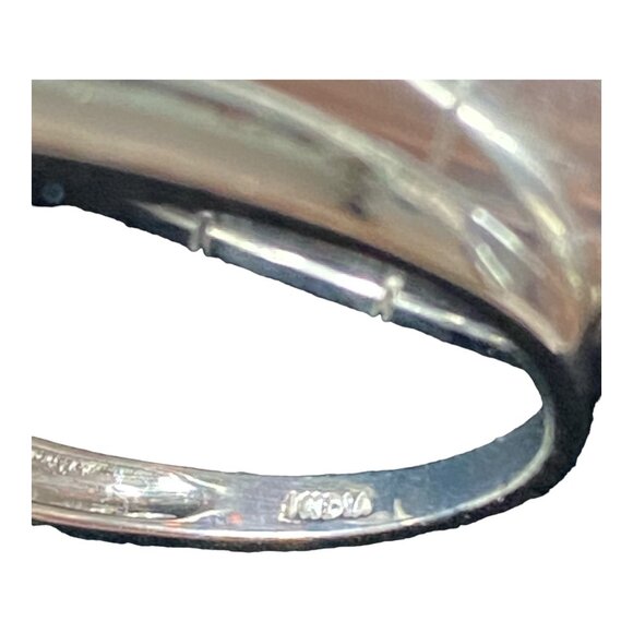 Garnet Ring Size 9 5 Oval Stones 9 Carats Jewelry Sterling Silver Stamped 925 Po - Picture 11 of 13